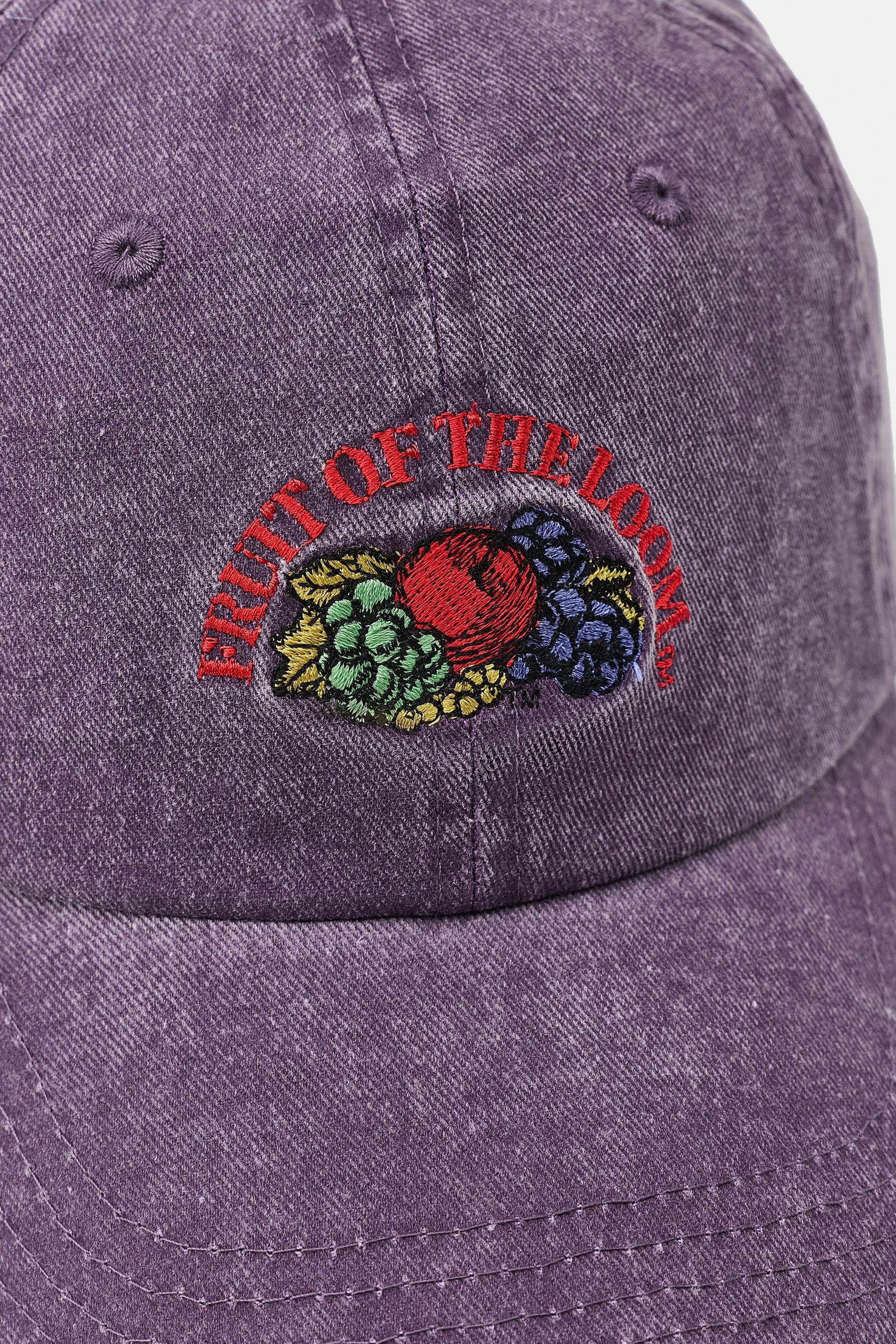 Кепка из твила с вышивкой Fruit of the Loom™ — Фиолетовый — фото 2
