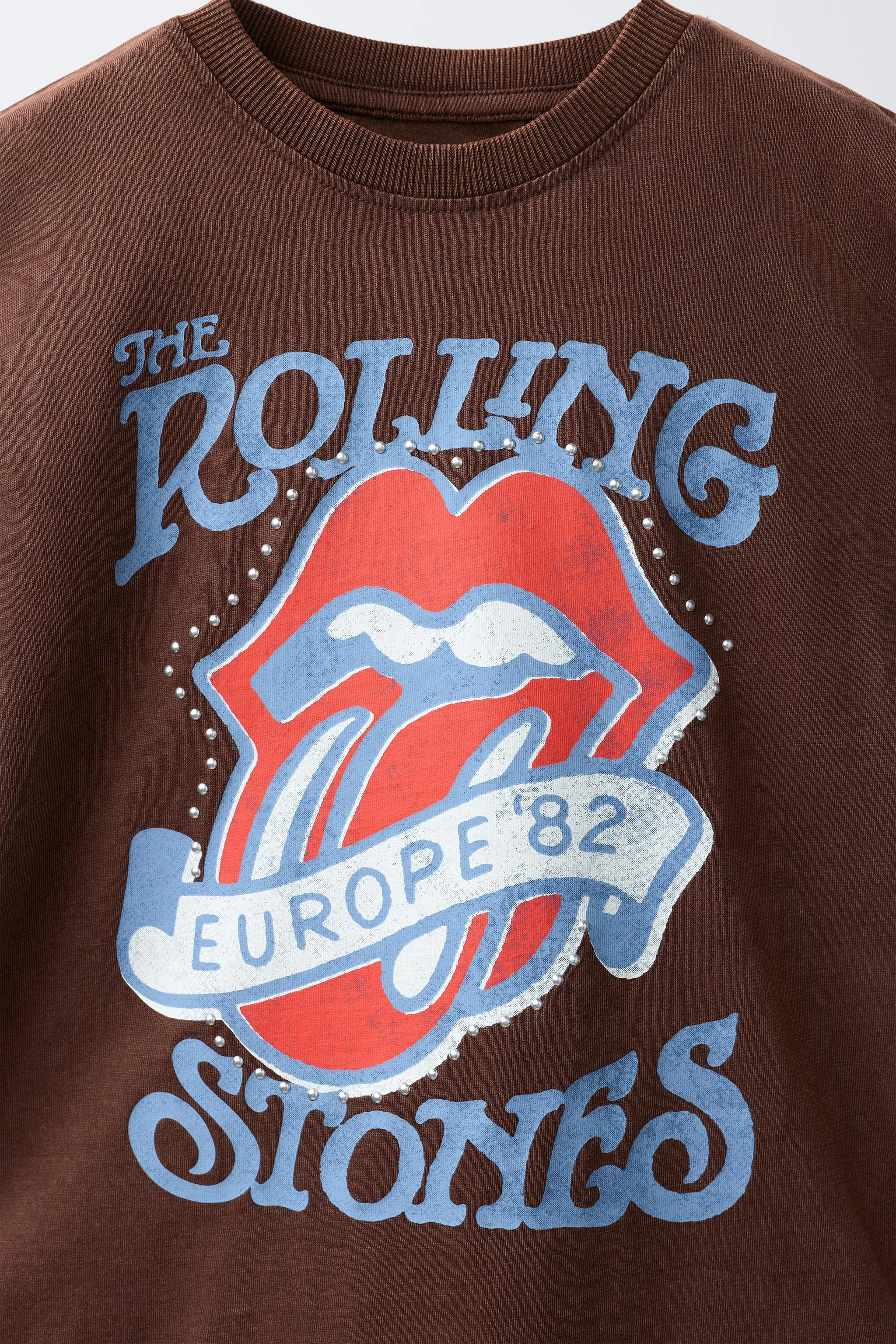 Футболка с принтом ROLLING STONES © — Коричневый — фото 3