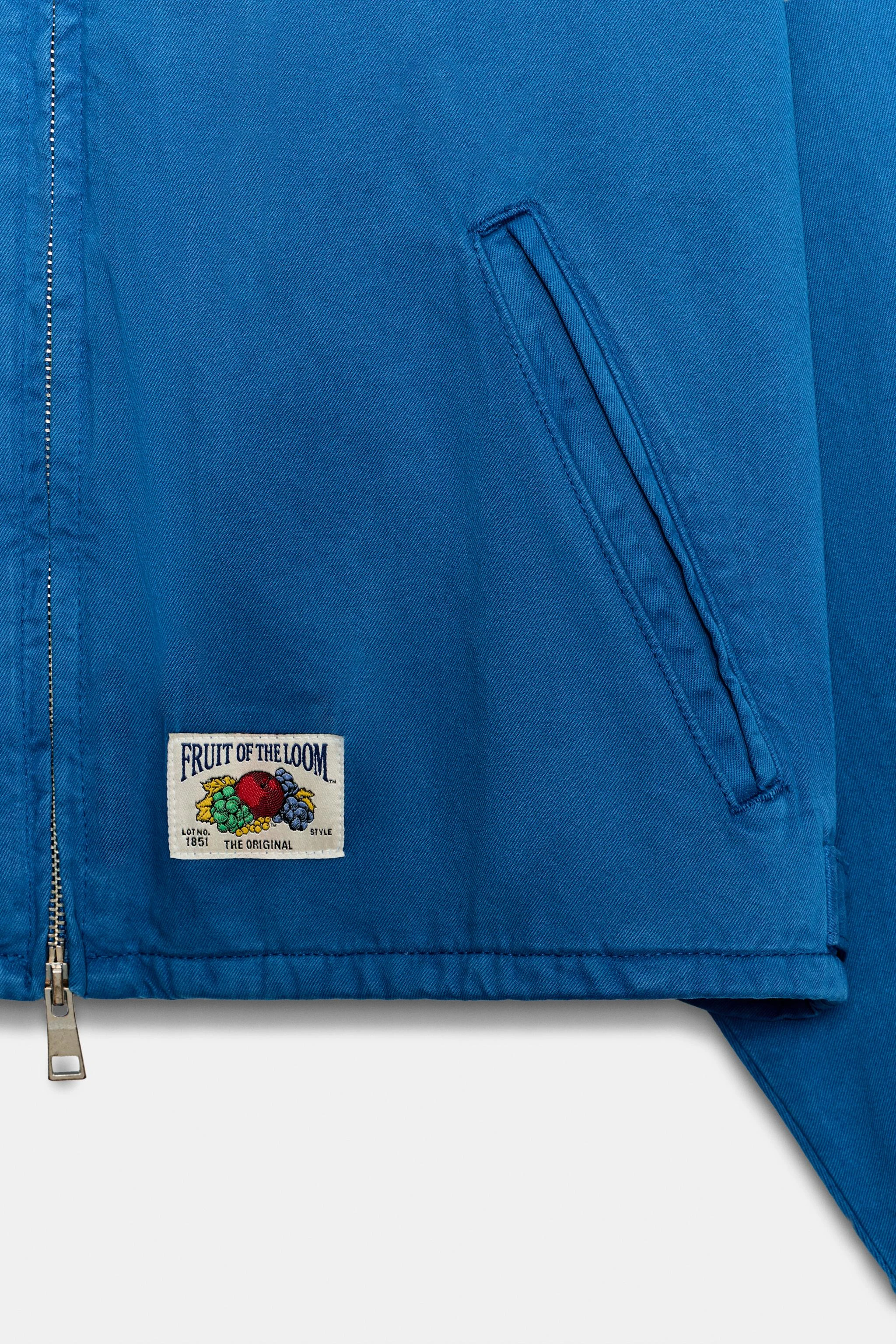 Куртка на молнии FRUIT OF THE LOOM™ — Голубоватый — фото 4