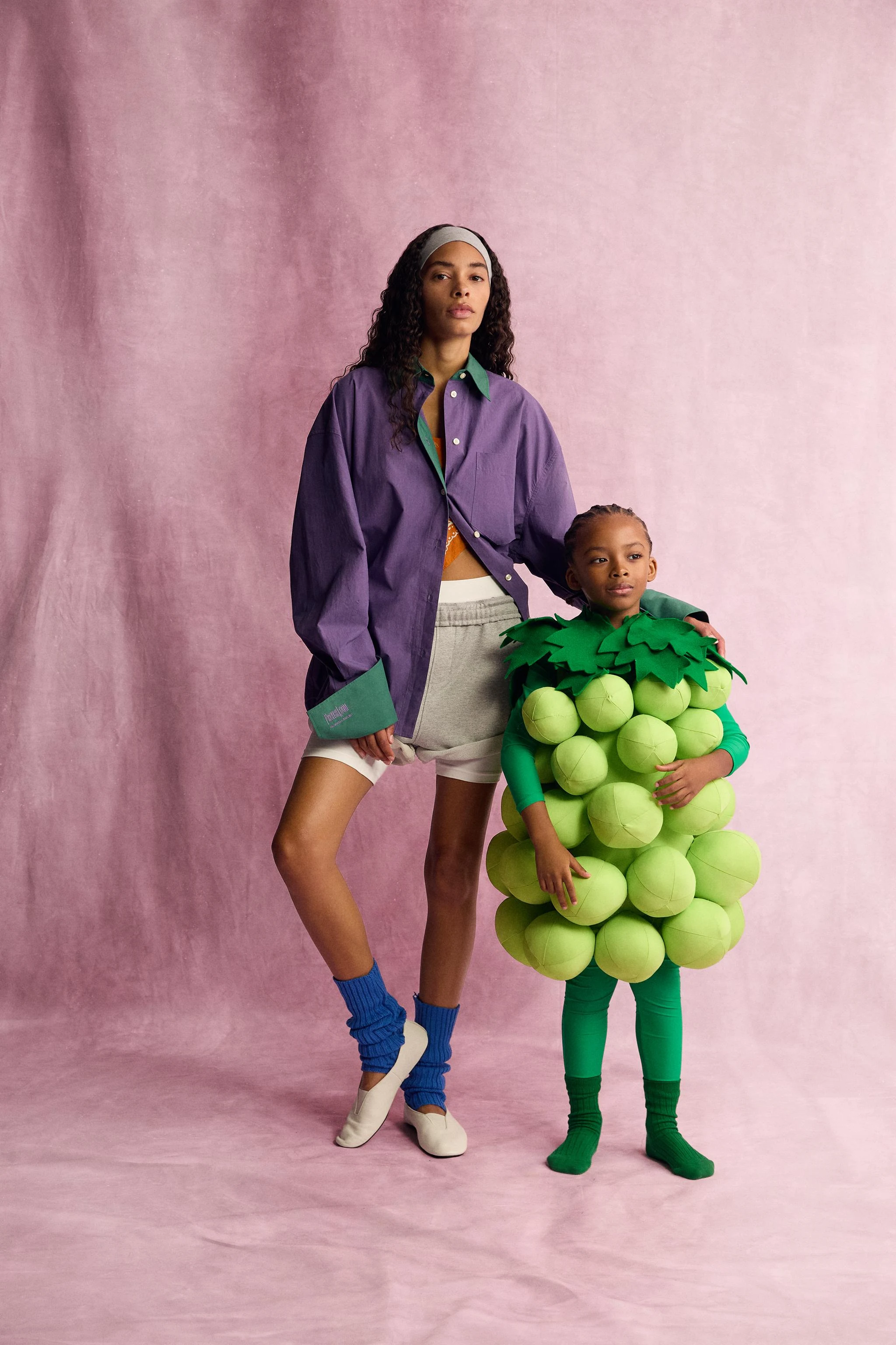 Рубашка с контрастными деталями Fruit of the Loom™ — Сиреневый