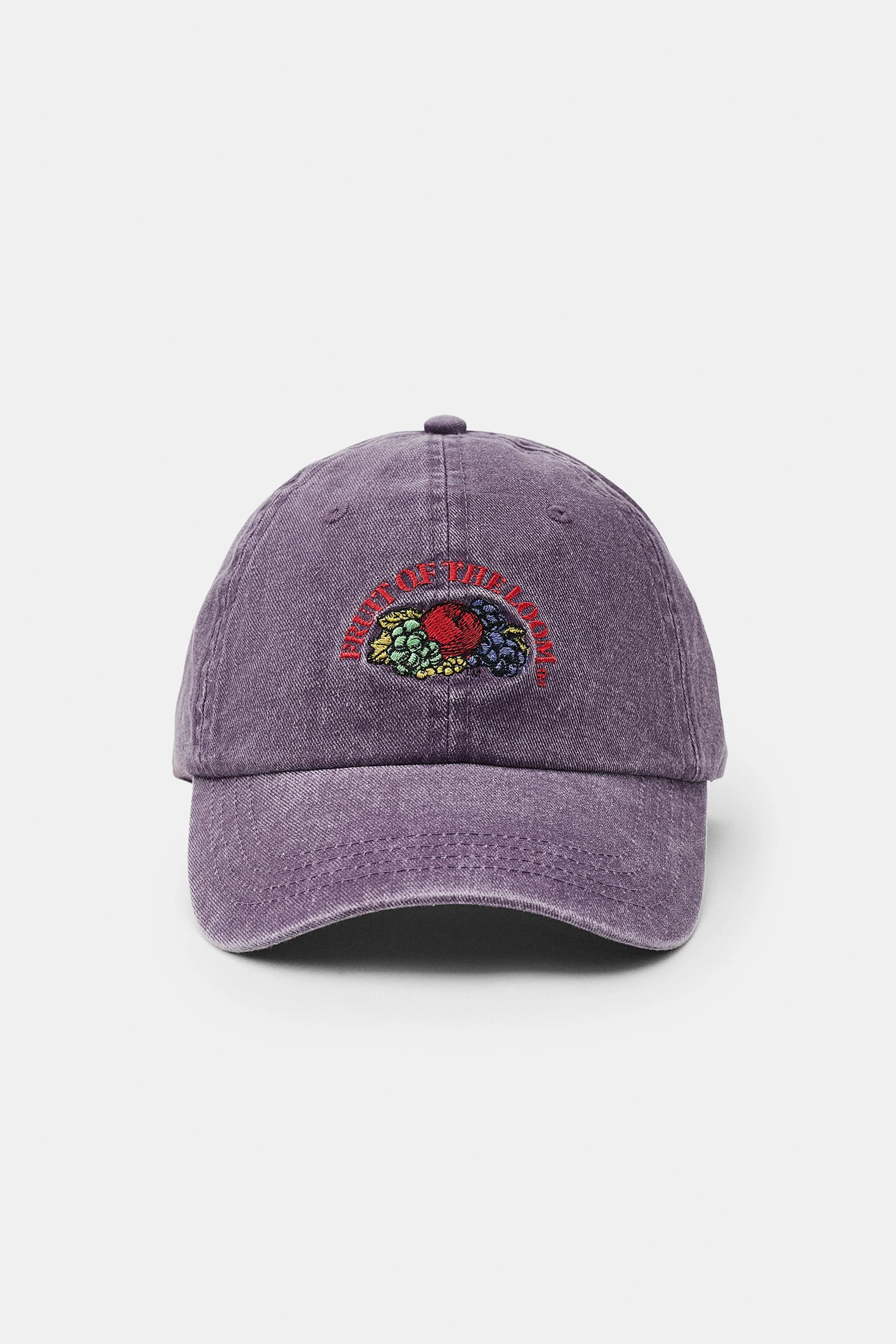 Кепка из твила с вышивкой Fruit of the Loom™ — Фиолетовый