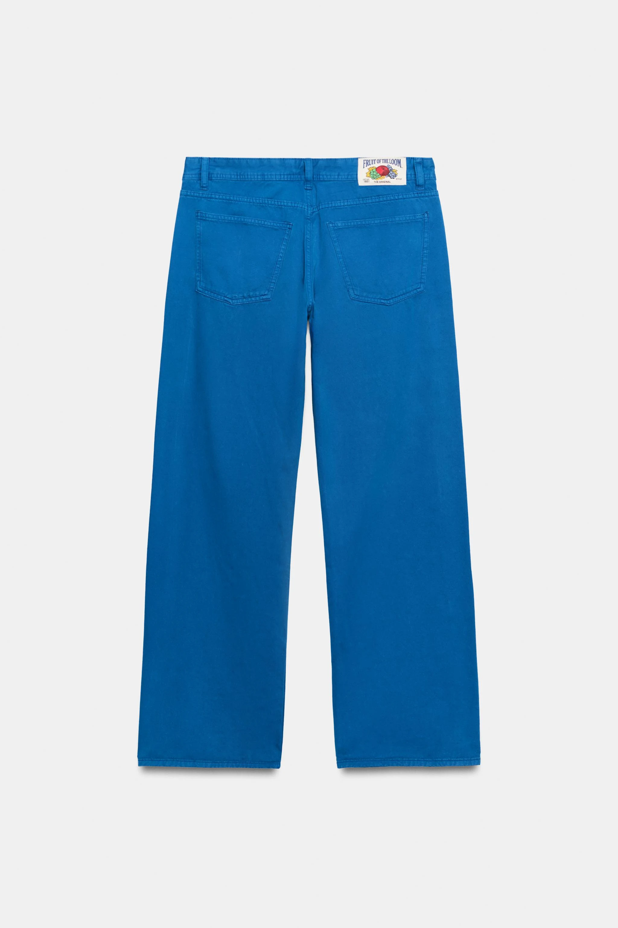 Прямые джинсы с низкой посадкой Fruit of the Loom™ — Голубоватый — фото 4