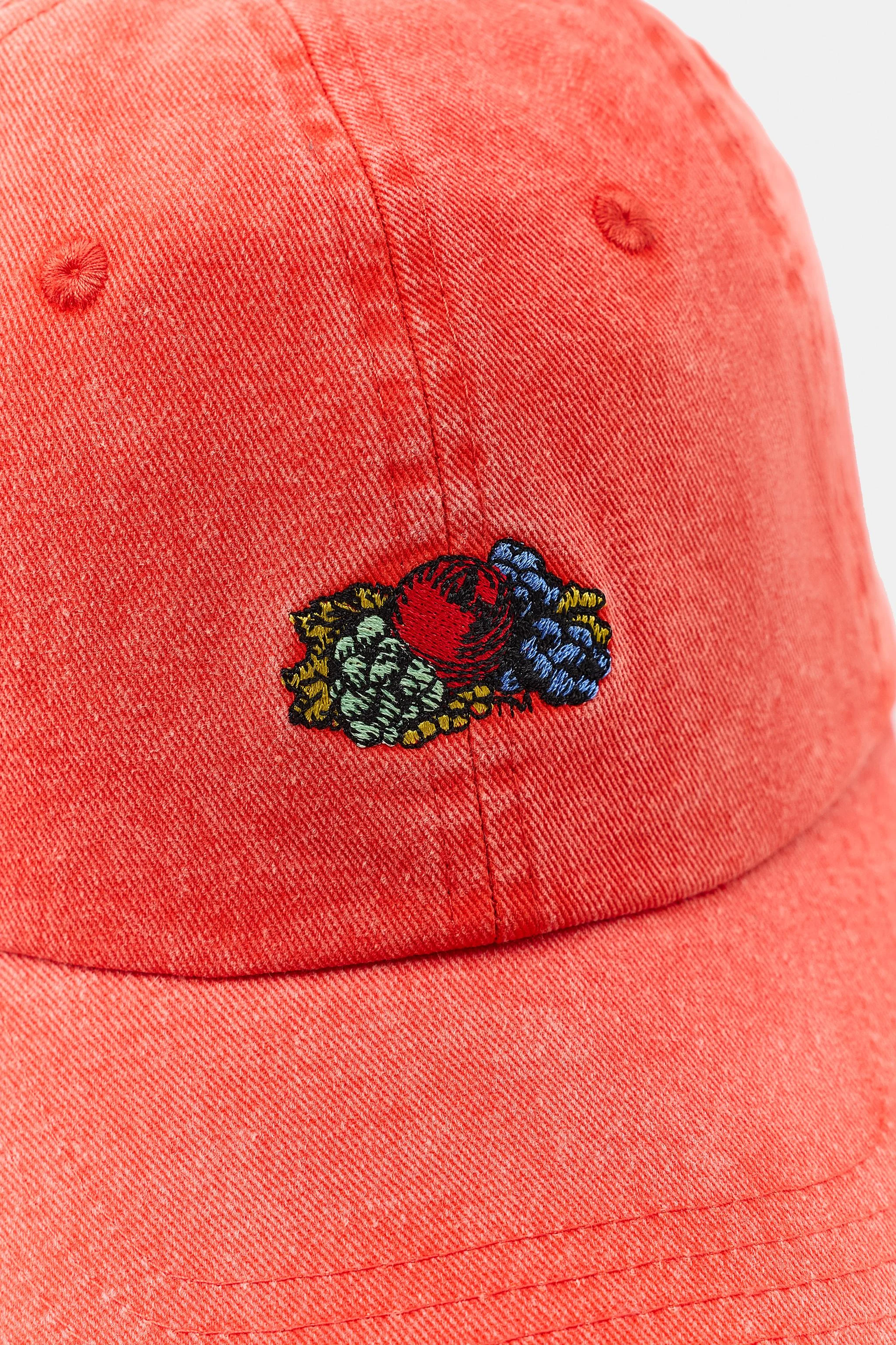 Кепка из твила с вышивкой Fruit of the Loom™ — Оранжевый — фото 2