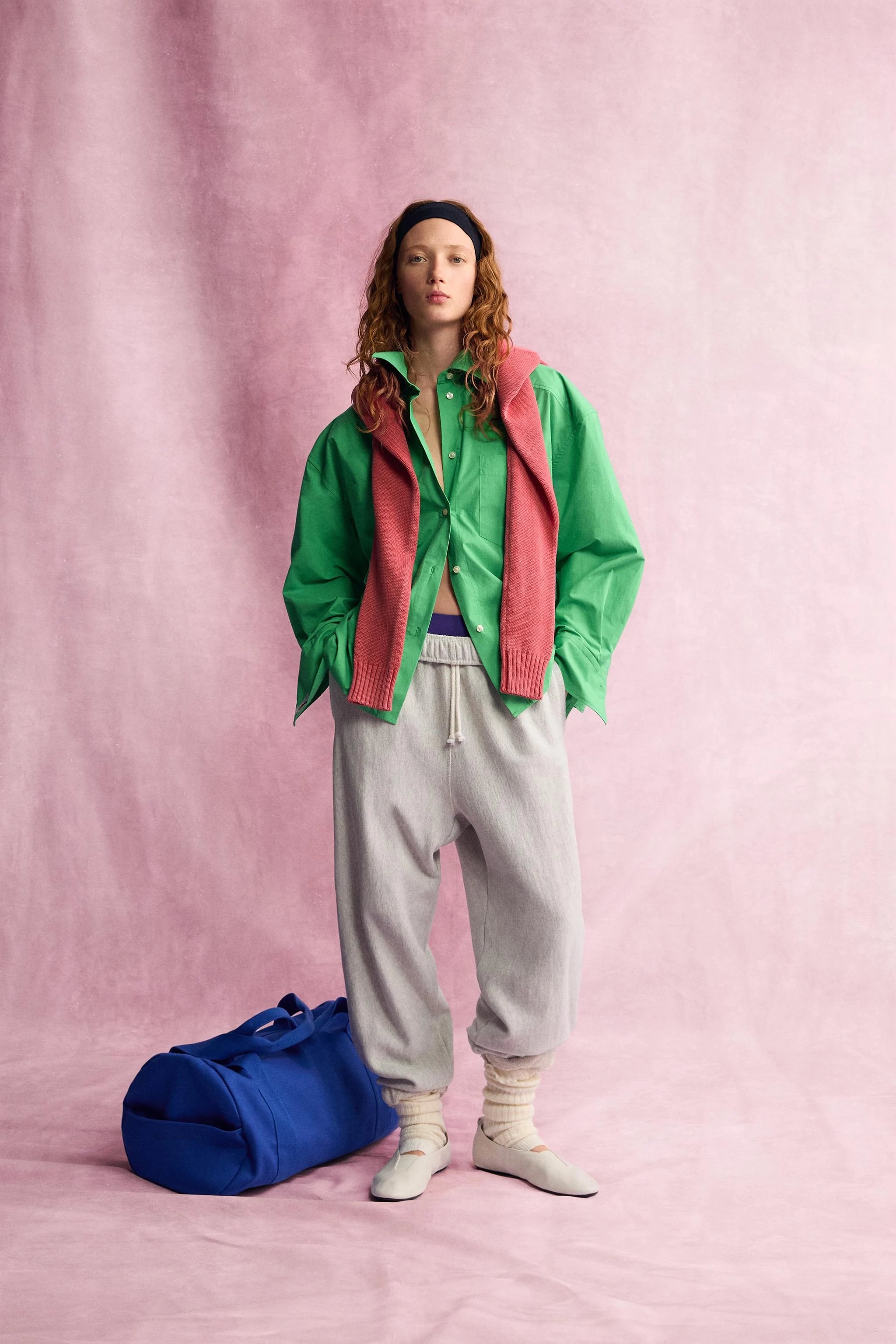 Рубашка с карманами Fruit of the Loom™ — Яблочно-зелёный
