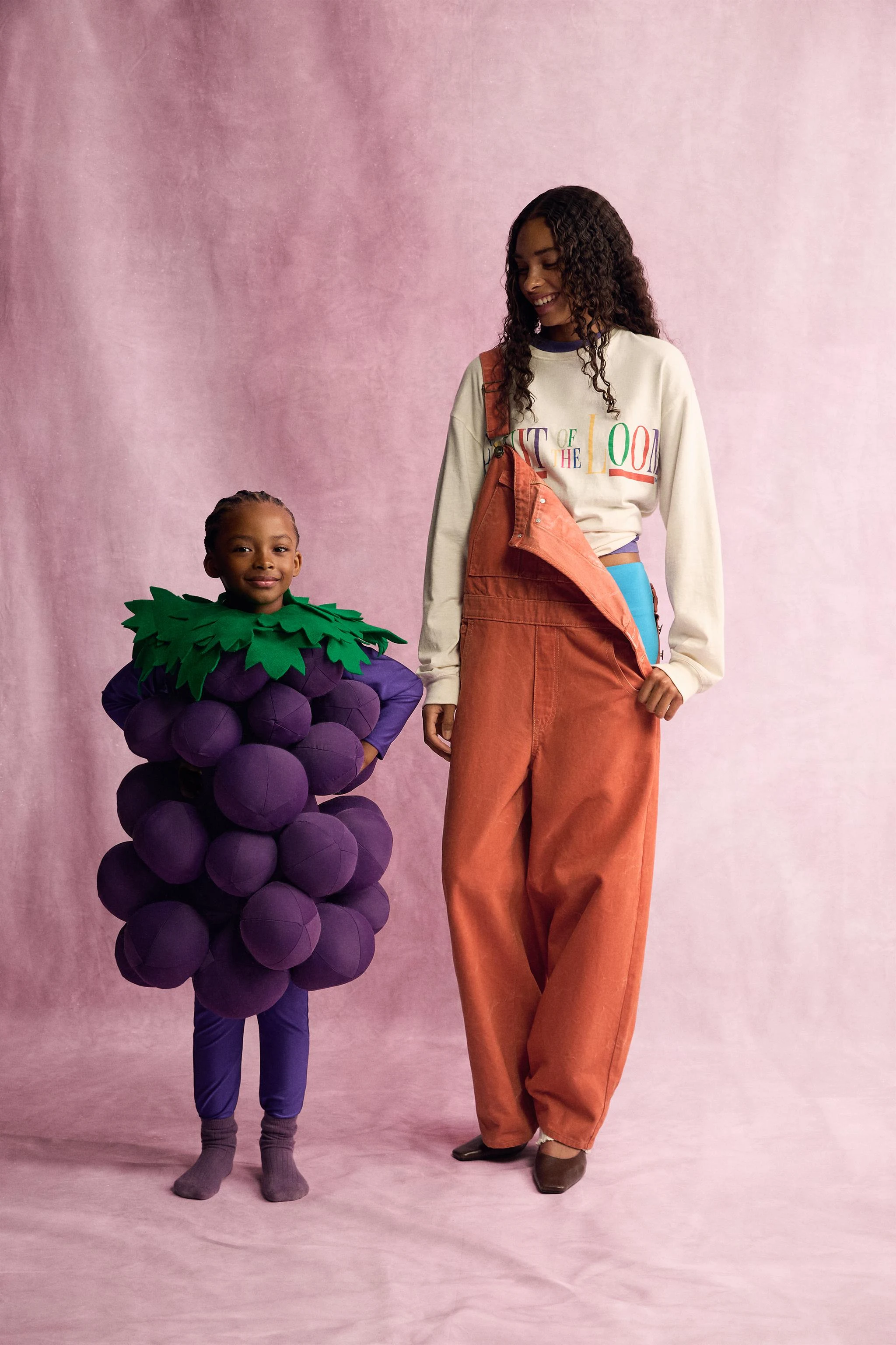 Джинсовый комбинезон Fruit of the Loom™ — Красный / оранжевый — фото 2