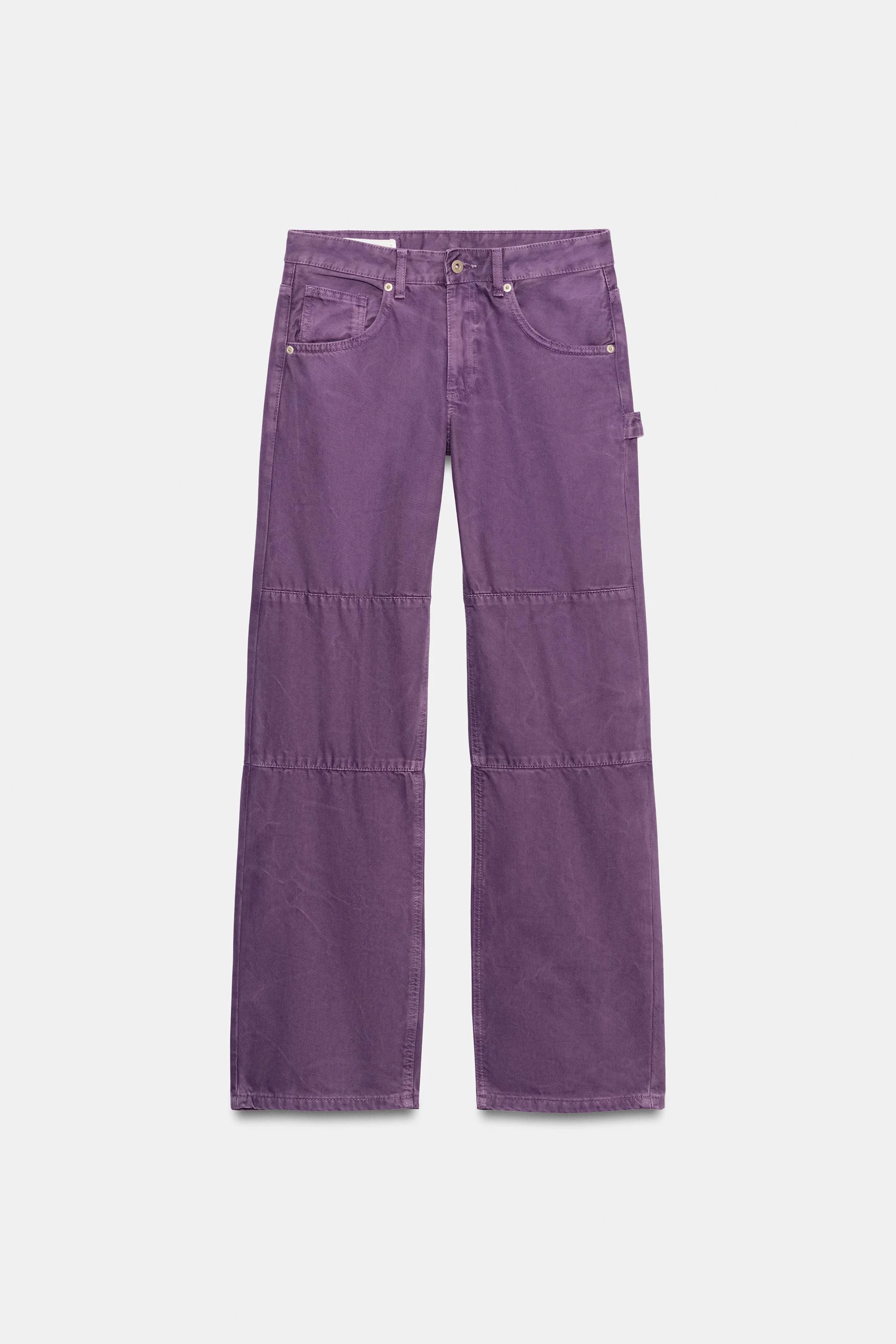 Брюки с выразительными швами Fruit of the Loom™ — Фиолетовый — фото 2