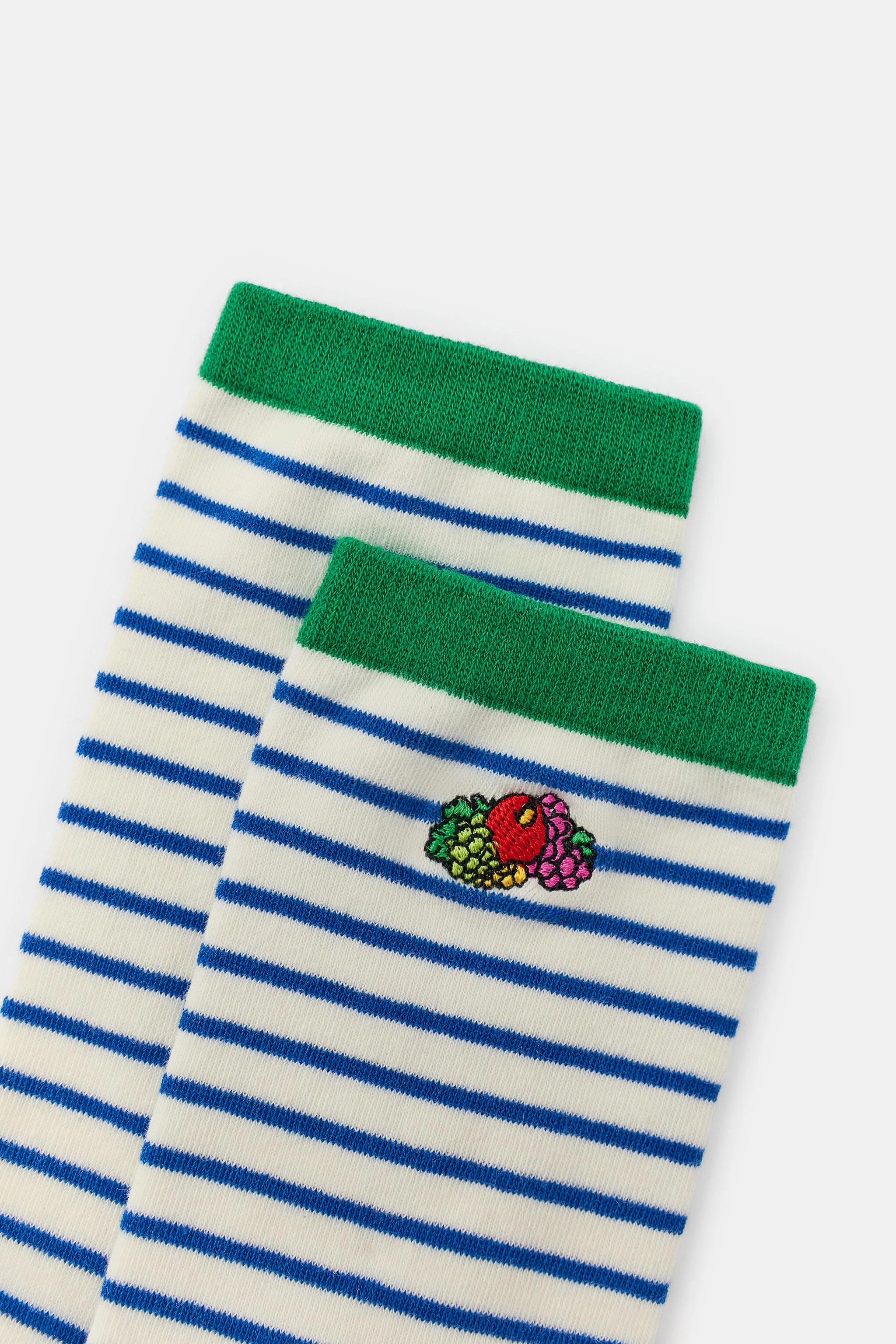Носки с полосками и вышивкой Fruit of the Loom™, 2 пары — Разноцветный — фото 3