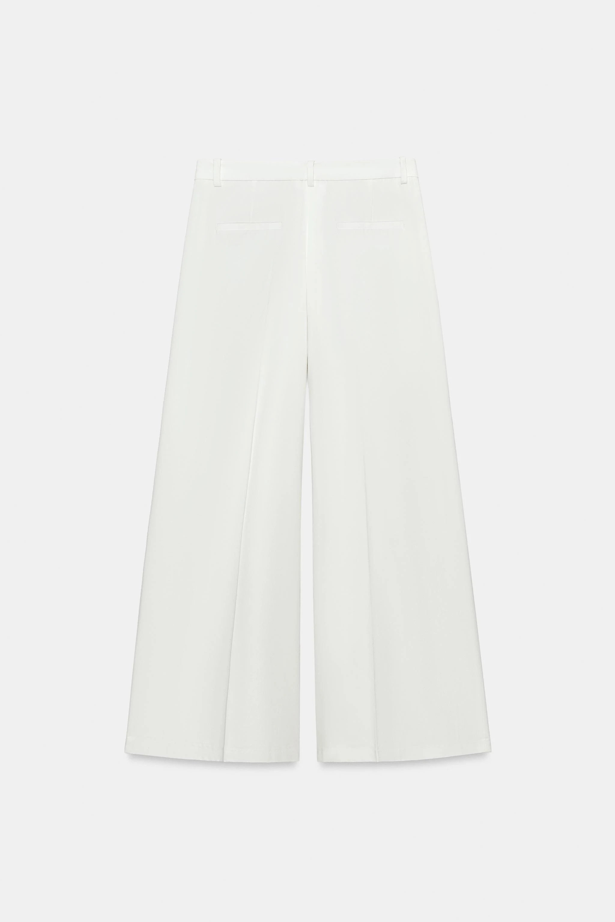 Широкие брюки с защипами ZW COLLECTION — Белый — фото 9