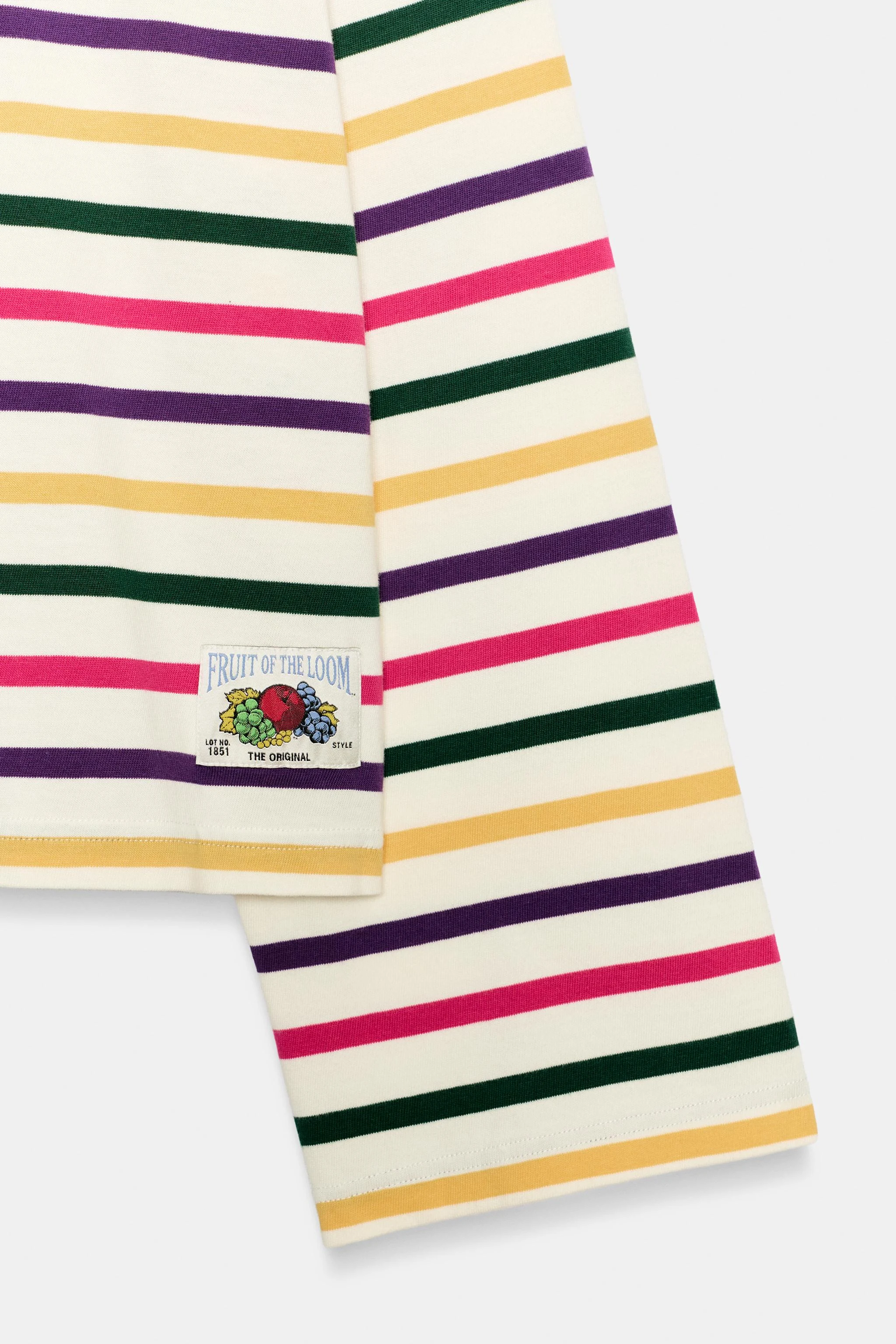 Полосатая футболка Fruit of the Loom™ — Разноцветный — фото 6