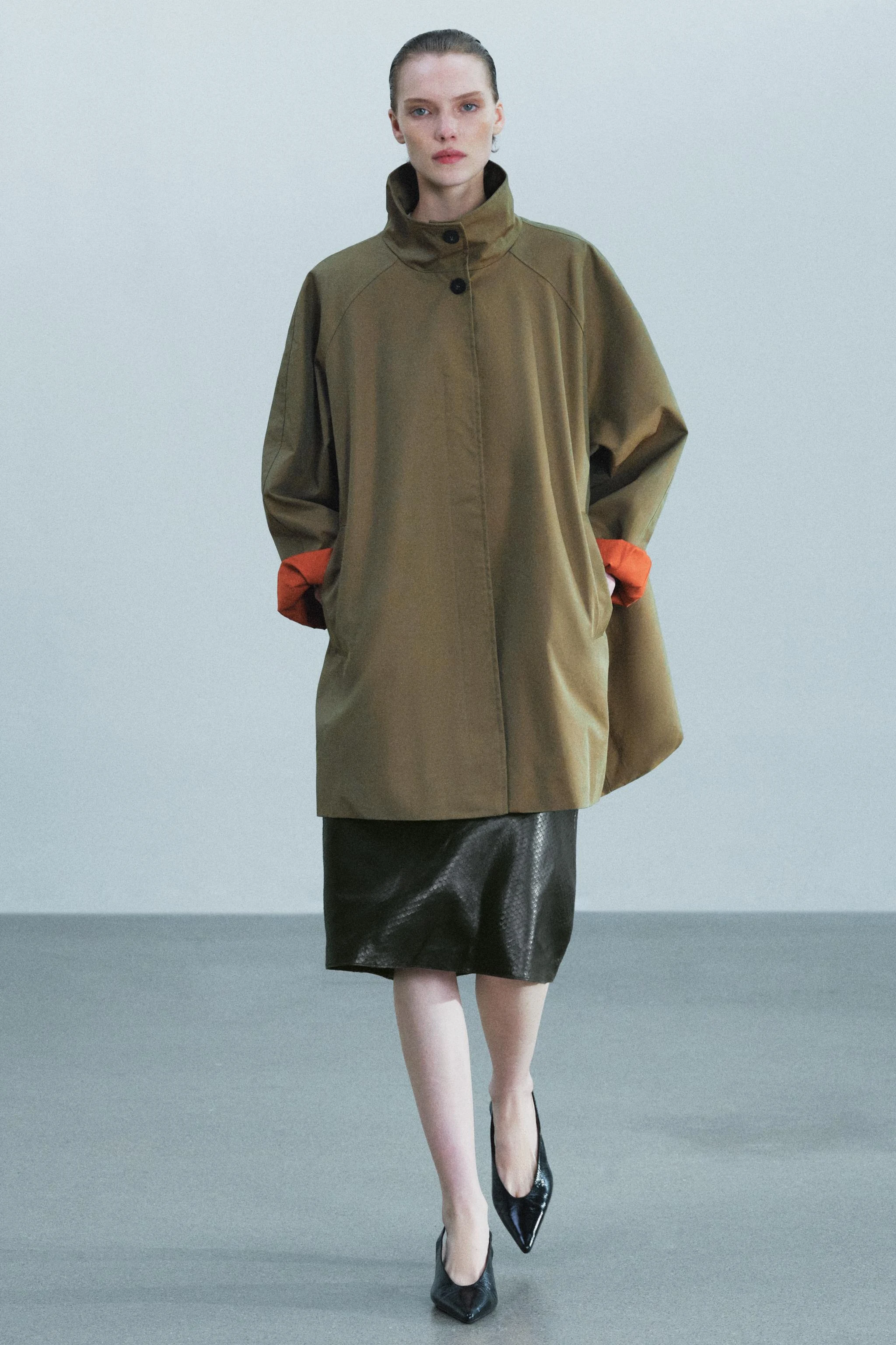 Водоотталкивающая куртка ZW COLLECTION — Хаки