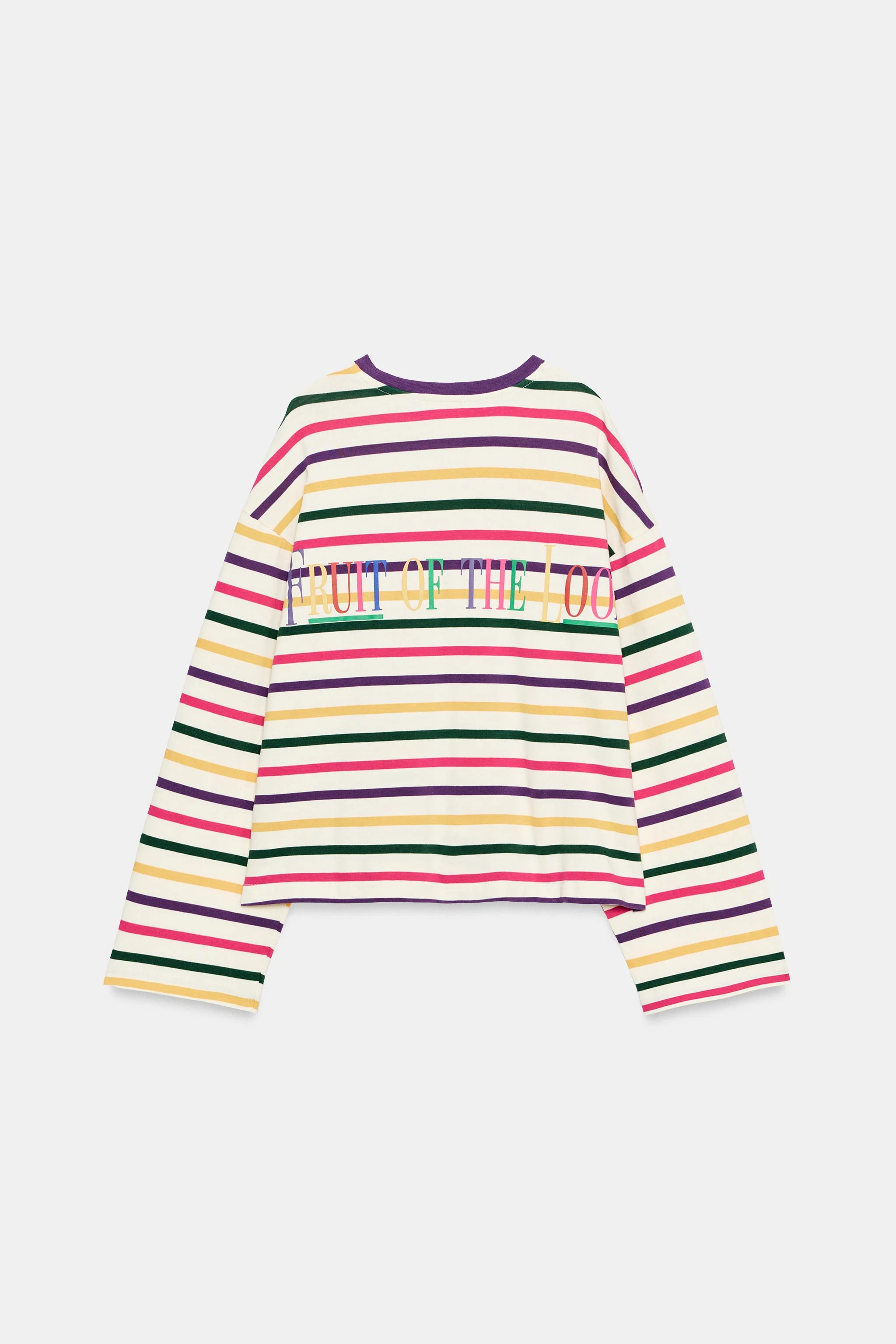 Полосатая футболка Fruit of the Loom™ — Разноцветный — фото 4