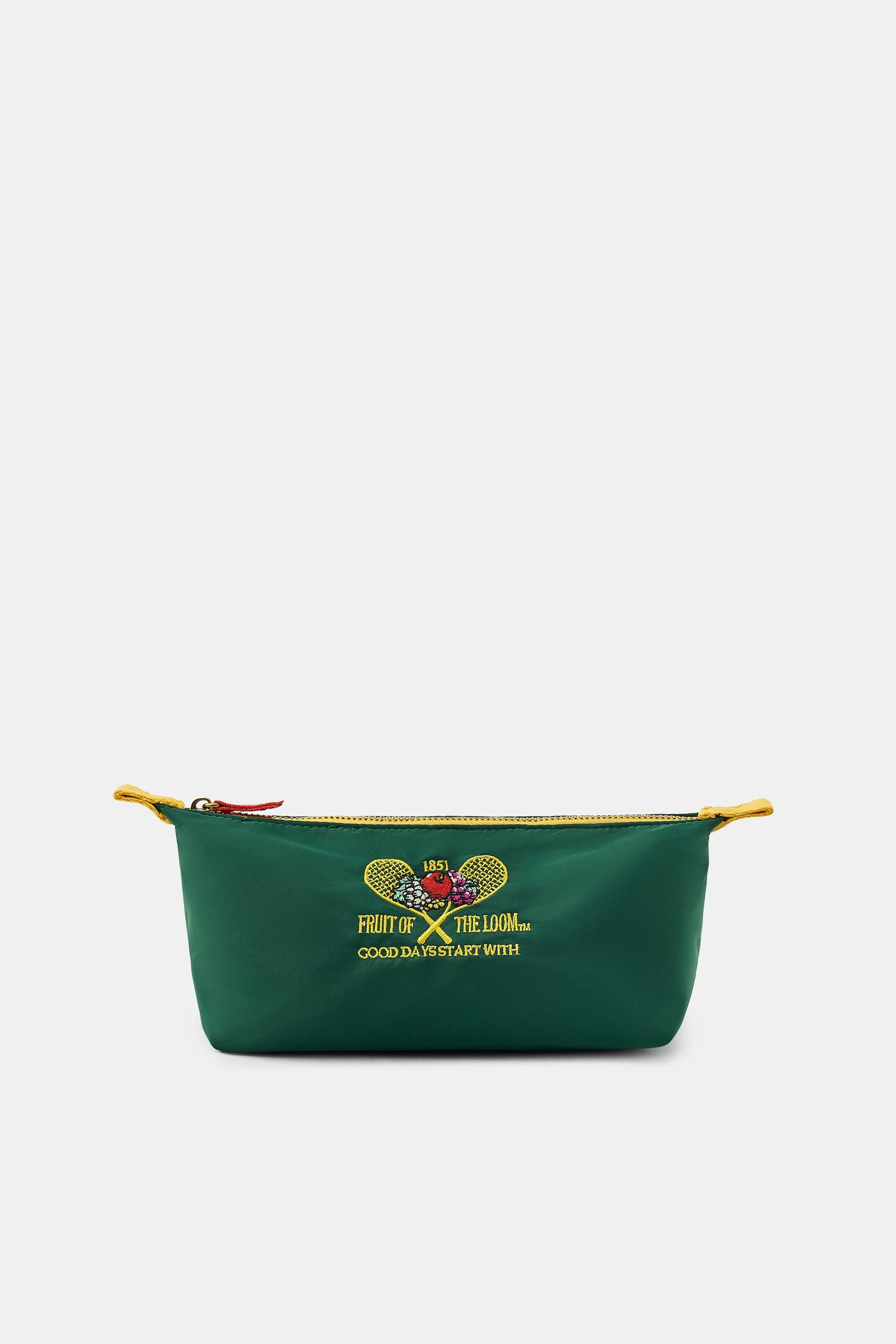 Нейлоновая косметичка с вышивкой Fruit of the Loom™ — Зелёный