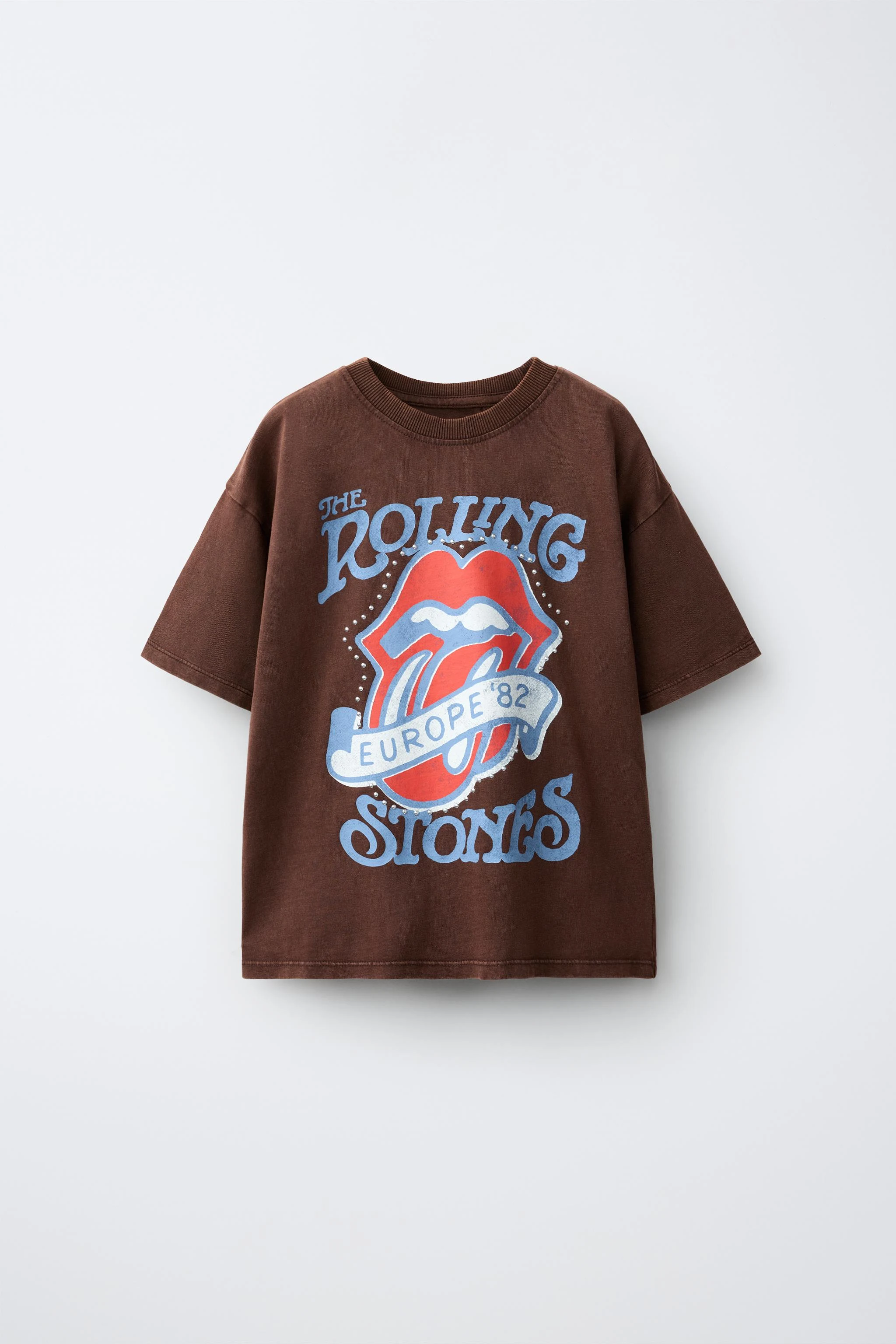 Футболка с принтом ROLLING STONES © — Коричневый