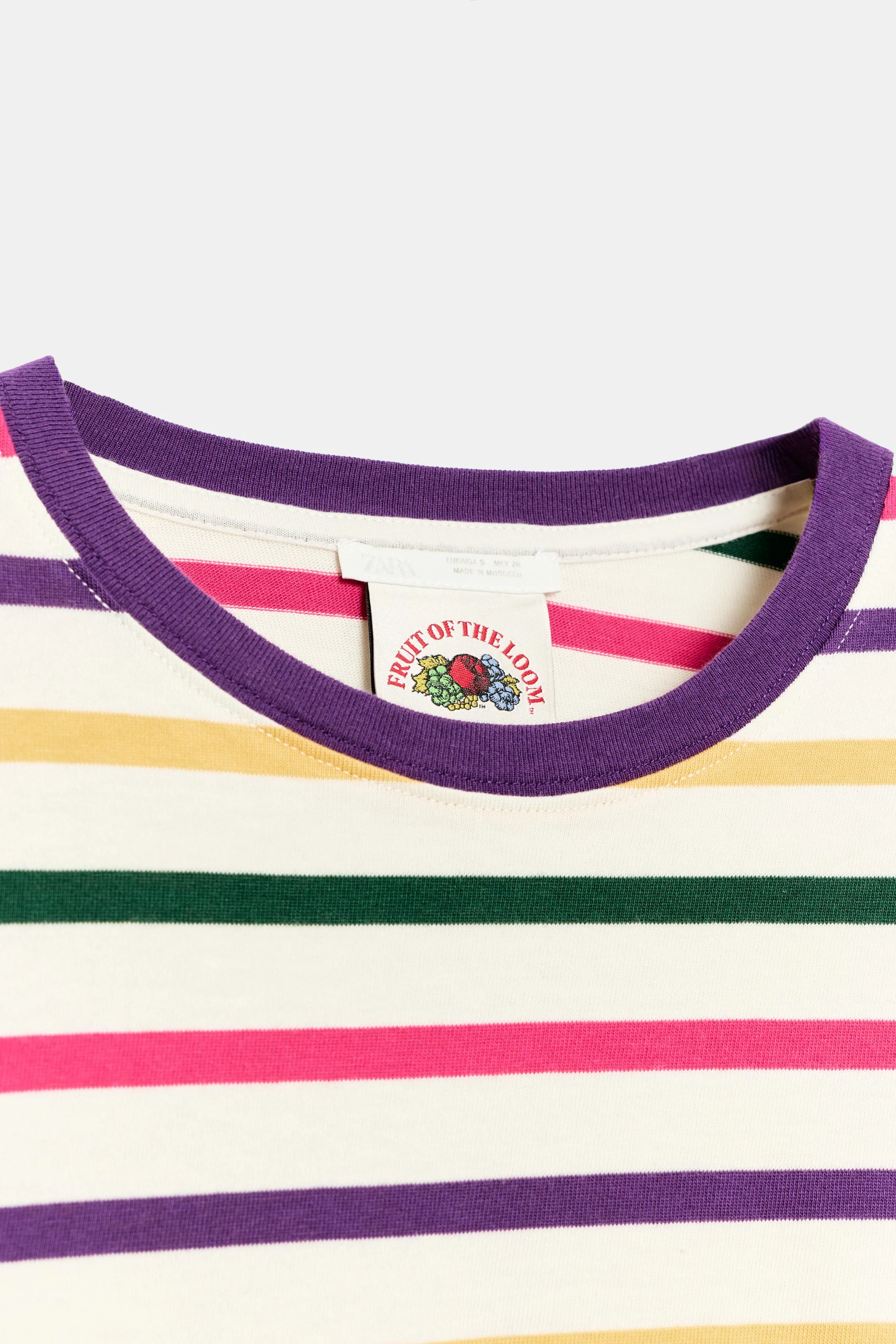 Полосатая футболка Fruit of the Loom™ — Разноцветный — фото 5