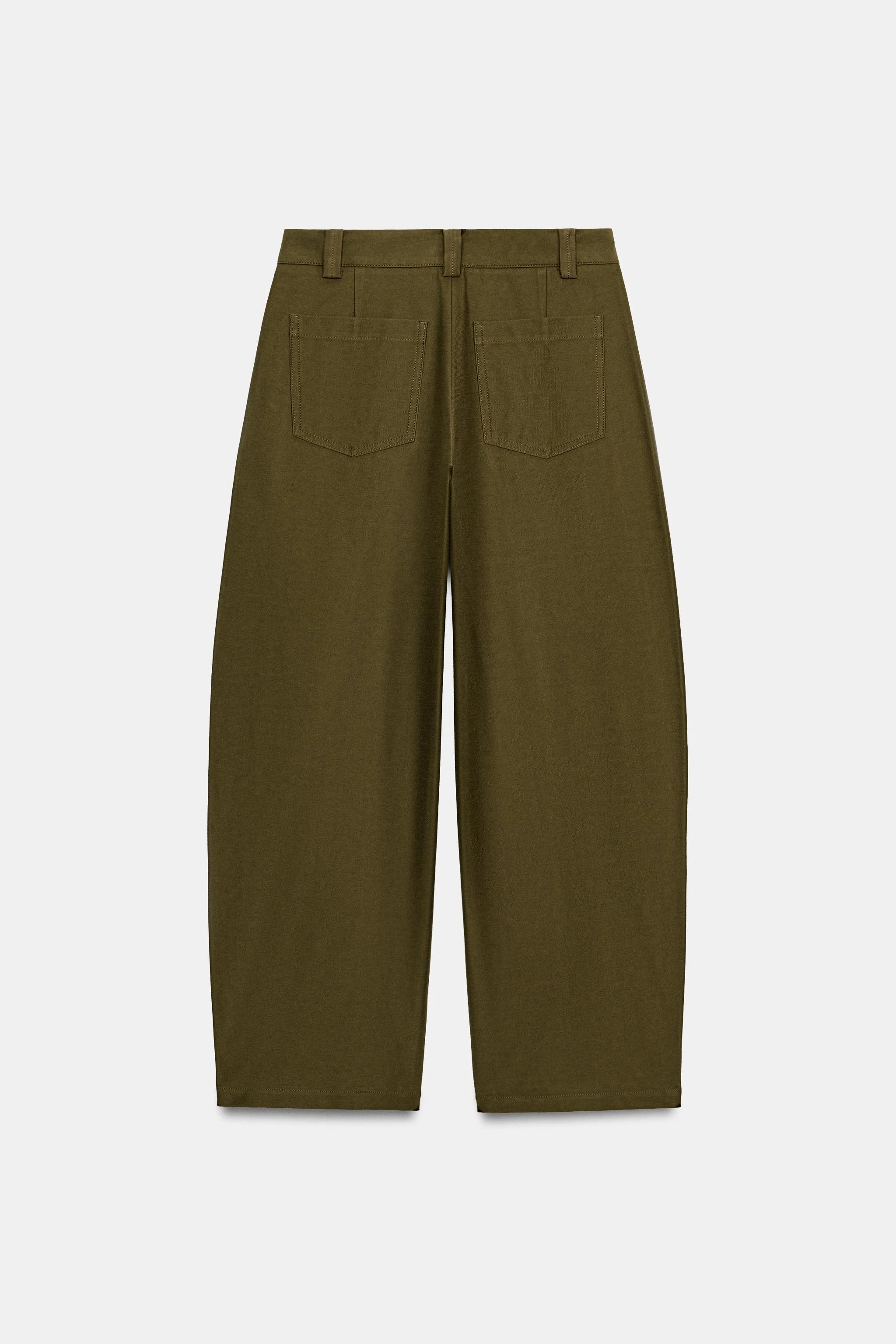 Брюки-баллоны — Тёмный хаки — фото 8