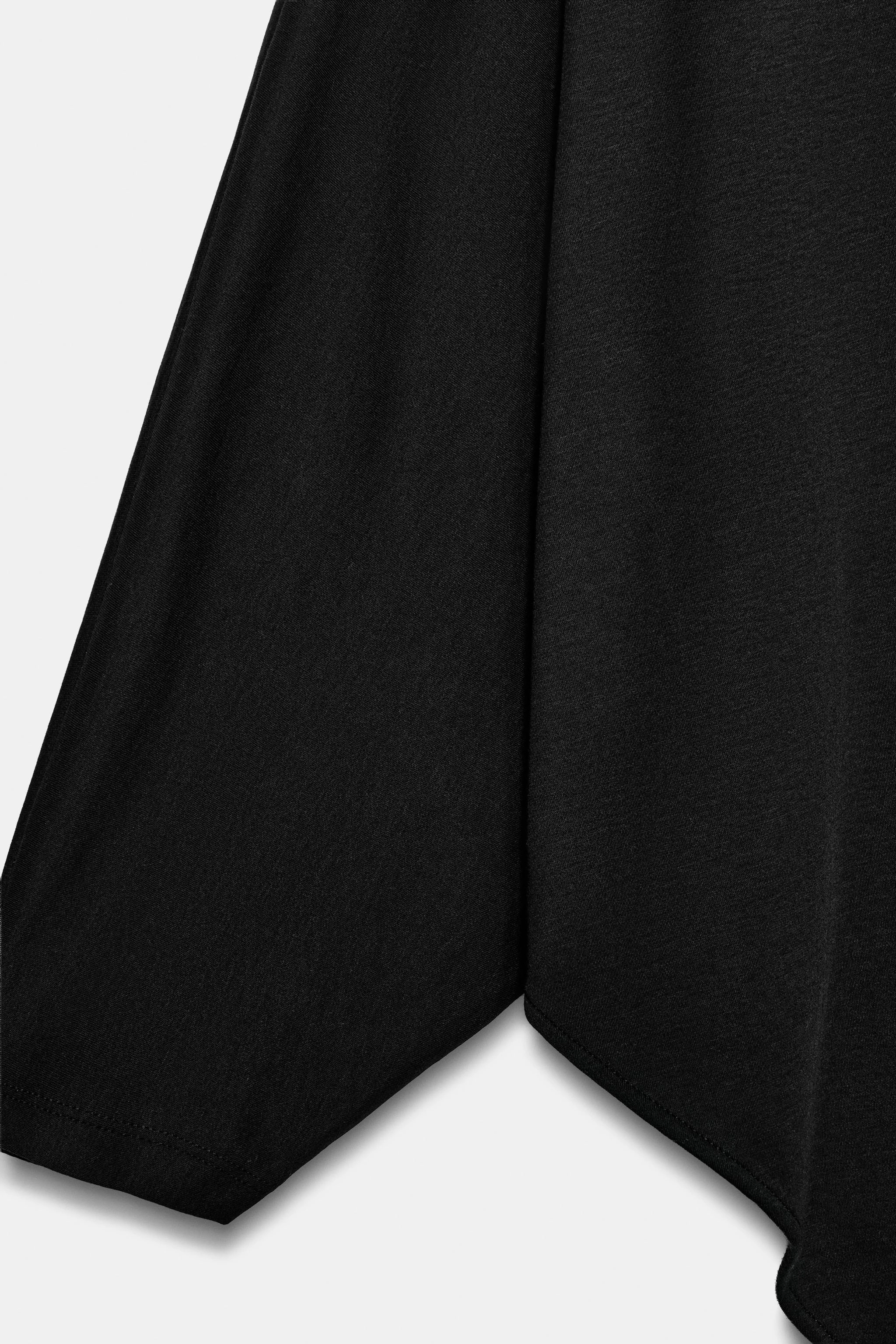 Футболка-накидка Supima® — Чёрный — фото 8