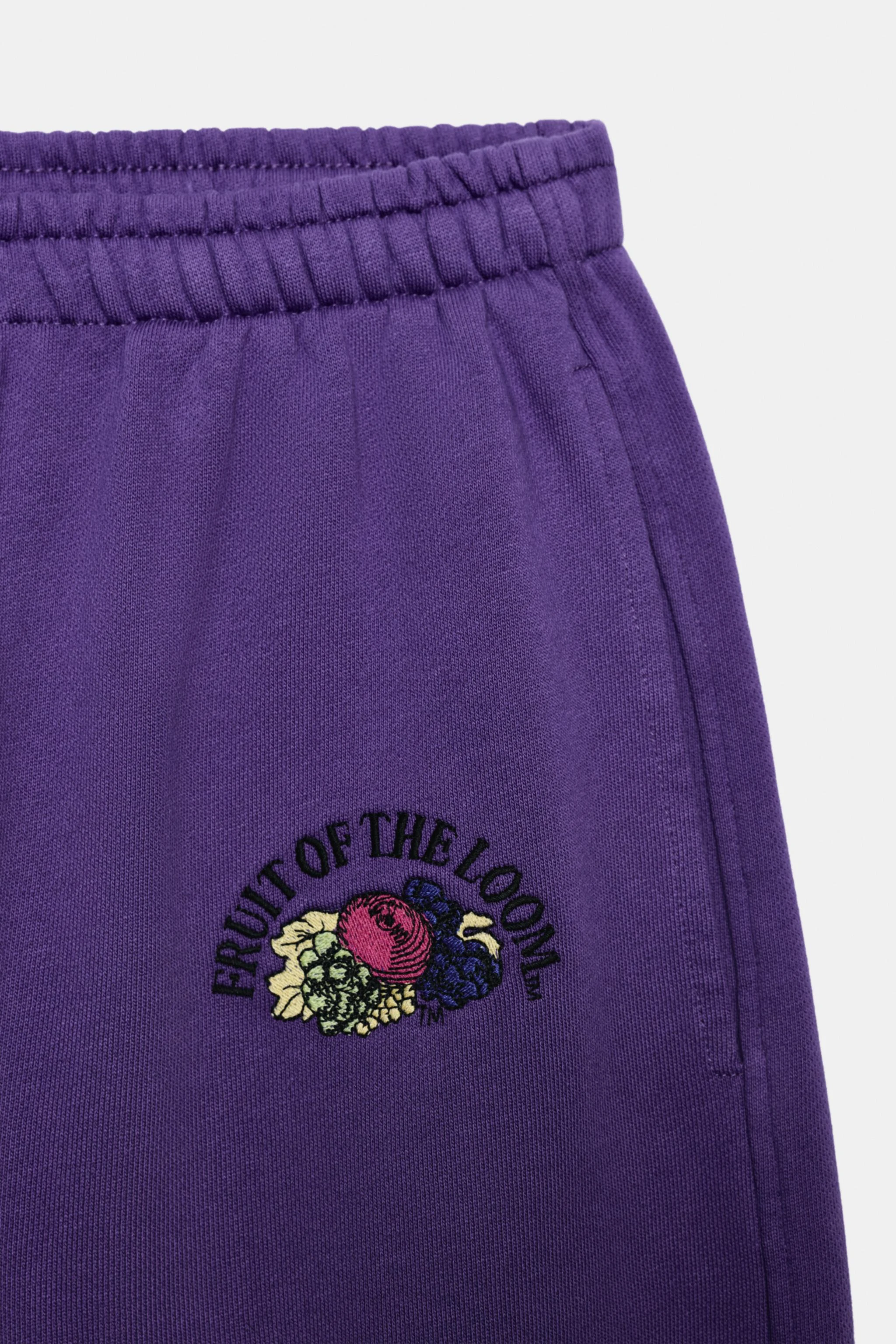 Джоггеры Fruit of the Loom™ с эффектом выцветания — Лиловый — фото 4